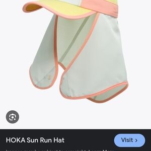 Hoka Pastel Sun Hat with Neck Flap
